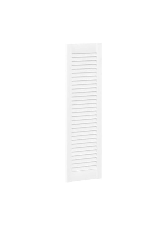 Louvred Design Cabinet Door White 99x29.5 Cm White