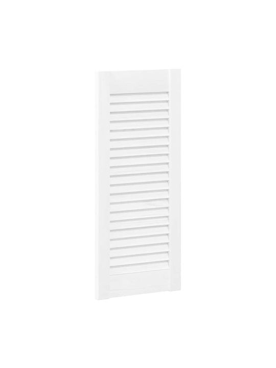 Louvred Design Cabinet Door White 61.5x29.5 Cm White