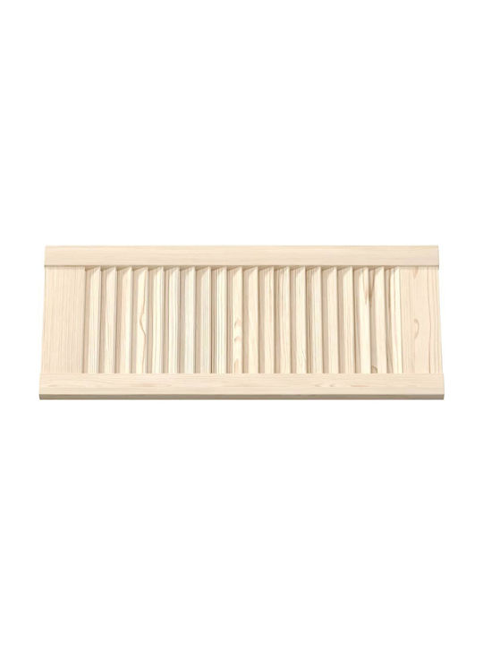Lamellentür 69x29,5 cm Massives Kiefernholz Braun