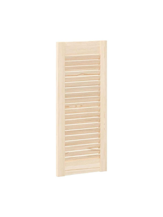 Lamellentür 69x29,5 cm Massives Kiefernholz Braun
