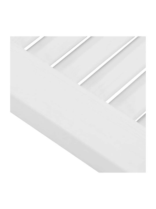 Lamellentür Schranktür Weiß 61,5x29,5 cm Weiß