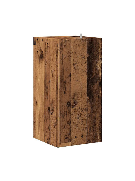 Eckschrank Altholz Holz Ingenieurholz Braun 33 x 33 x 67 cm