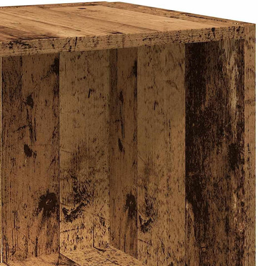 Eckschrank Altholz Holz Ingenieurholz Braun 33 x 33 x 67 cm