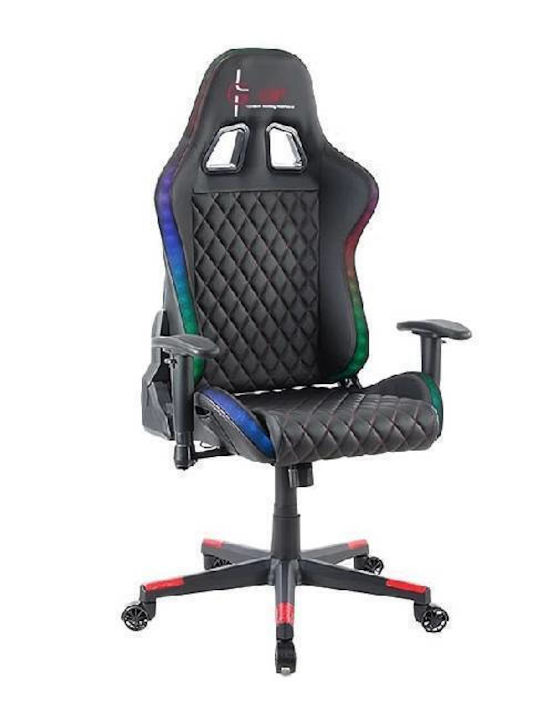 Lamtech LGP022179 Gaming Chair with Adjustable Armrests and RGB Lighting Black