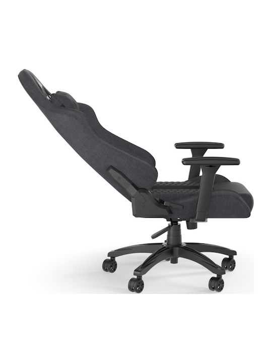 Corsair TC100 Relaxed Υφασμάτινη Καρέκλα Gaming με Ρυθμιζόμενα Μπράτσα Μαύρη