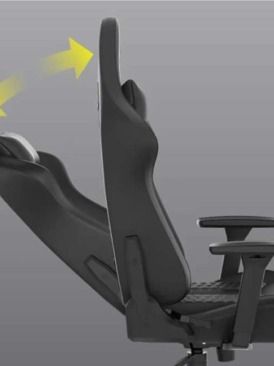 Corsair TC100 Relaxed Artificial Leather Gaming Chair with Adjustable Arms Black