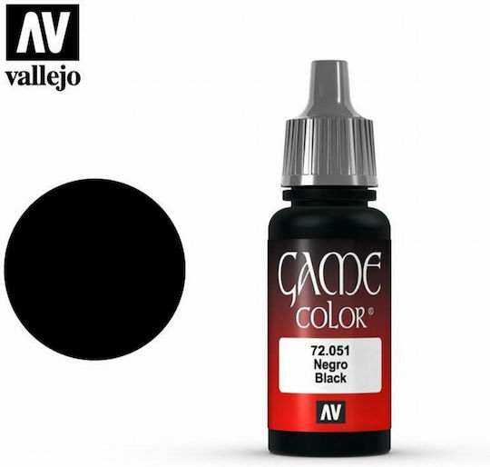 Acrylicos Vallejo Game Culoare Modelism Negru 18ml