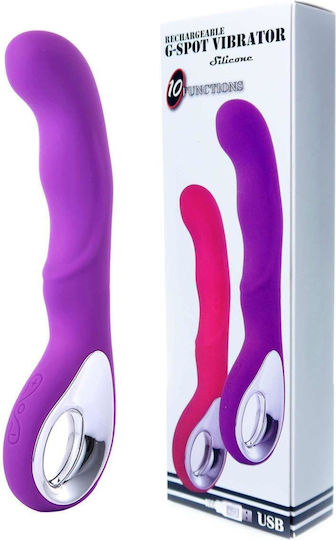 Вибратор G-Spot 20см Лилав