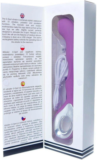 Вибратор G-Spot 20см Лилав