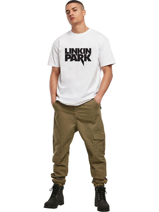 T-shirt Linkin Park Logo Name Art1 Rock Avenue White