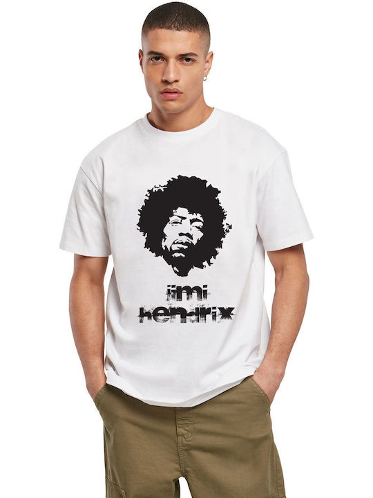 T-shirt Jimi Hendrix Art1 Rock Avenue White T-shirt Jimi Hendrix Art1 Rock Avenue White