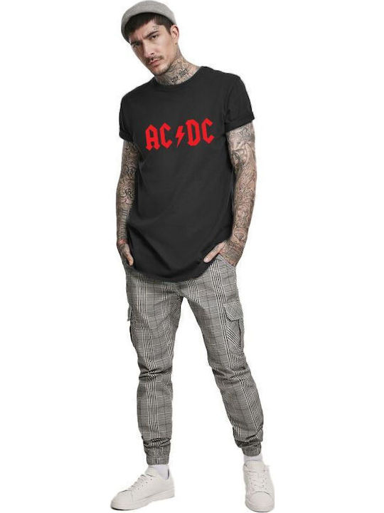 Тениска Acdc Лого Арт Рок Авеню Черна