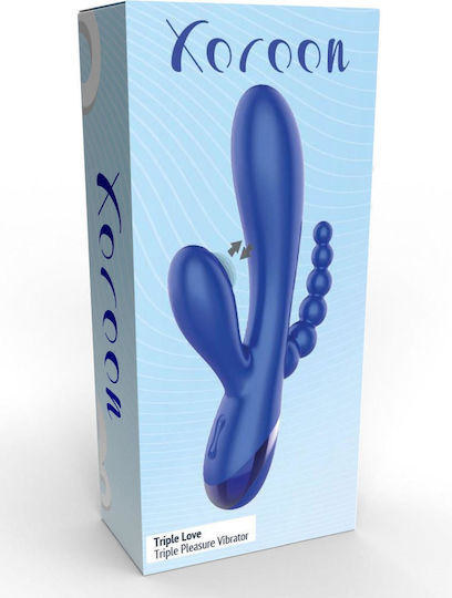 Scala Xocoon Triple Love Clitoral Vibrator 19cm Blue