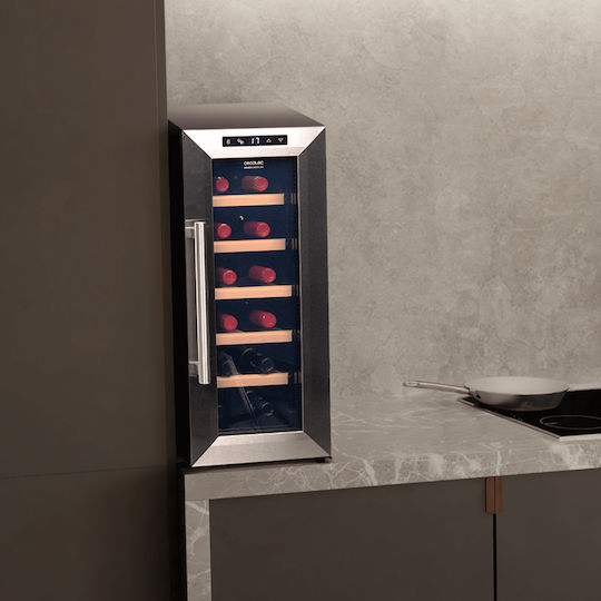 Cecotec Bolero GrandSommelier 1270 CoolWood Συντηρητής Κρασιών 12 Φιαλών