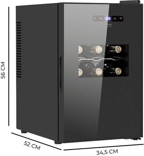Cecotec GrandSommelier 1550 CoolCrystal Bodega Συντηρητής Κρασιών 15 Φιαλών