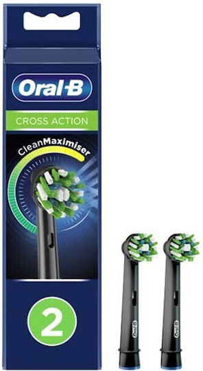 Oral-B Pro CrossAction Replacement Heads for Black 2pcs