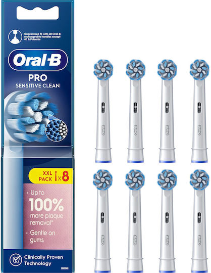 Oral-B Pro Sensitive Clean Replacement Heads for 8 Pieces