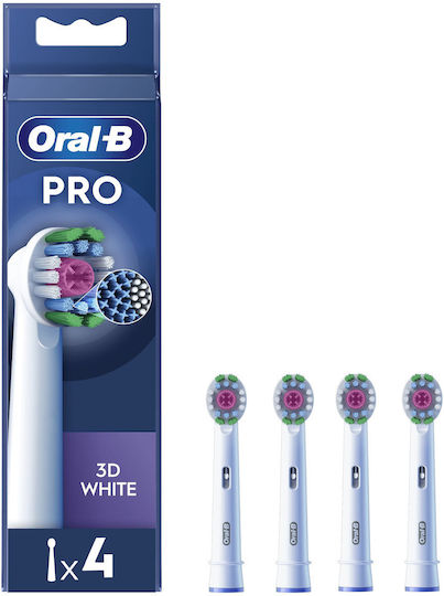 Capete de schimb pentru periuță electrică Oral-B Pro 3D White, pachet de 4 bucăți