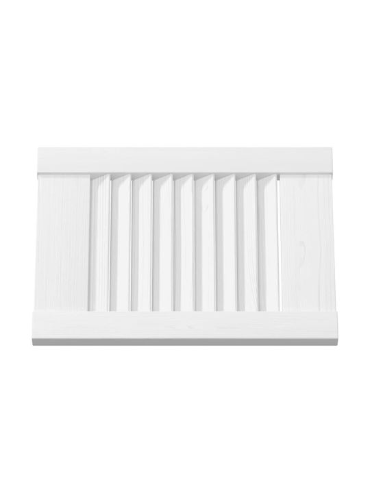 Vidaxl Cabinet Doors Louvred Design 2 Pieces White 39.5x29.5 Cm White