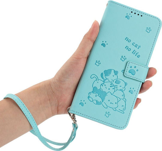 No Cat No Life Wallet Green (Oppo A80 5G)