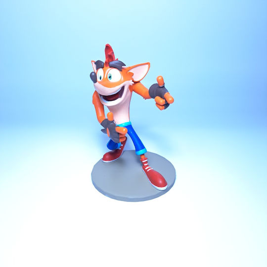 Crash Bandicoot Pose 1 3D Printed Figure-11.4 Cm 1:16