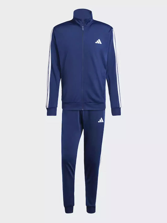 Tracksuit Glossy with Elastic Dark Blue
