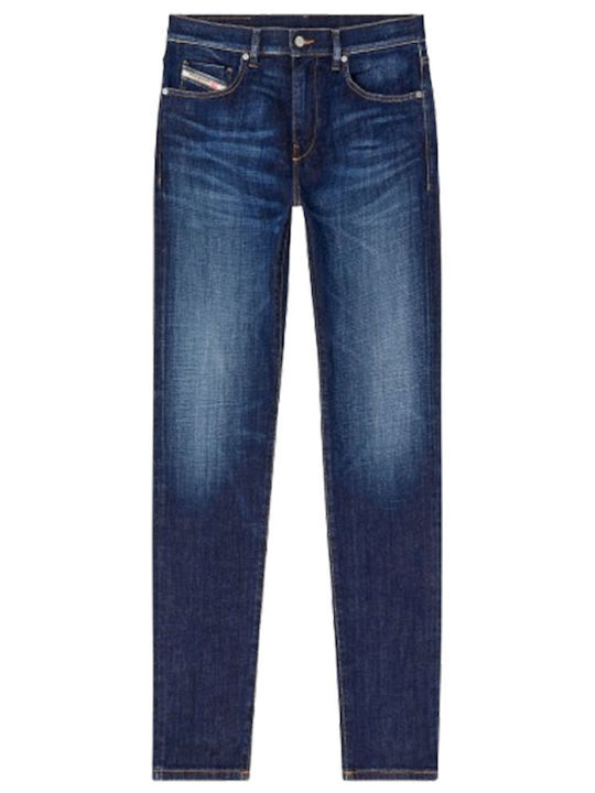 2019 D-strukt Men's Jeans Pants with Slim Fit Medium Blue
