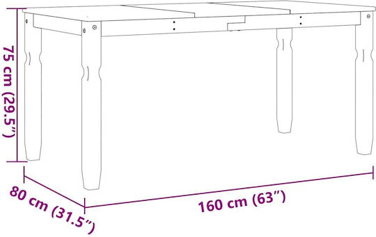 Esszimmer 3Stück 160x80cm