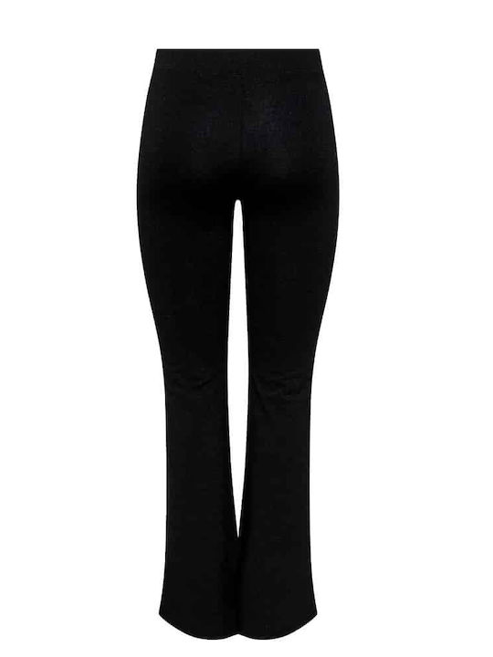 Only Women's Fabric Trousers Flare Black