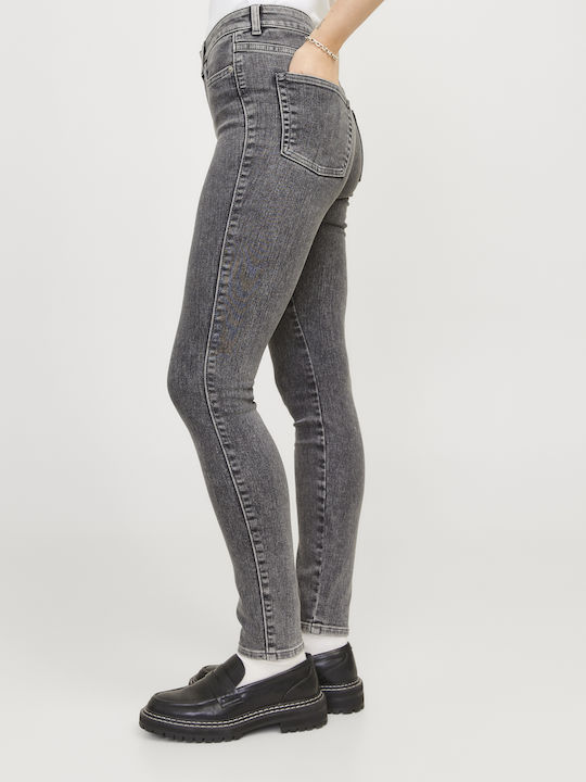 Vienna High Waist Women's Jean Trousers in Skinny Fit Gray