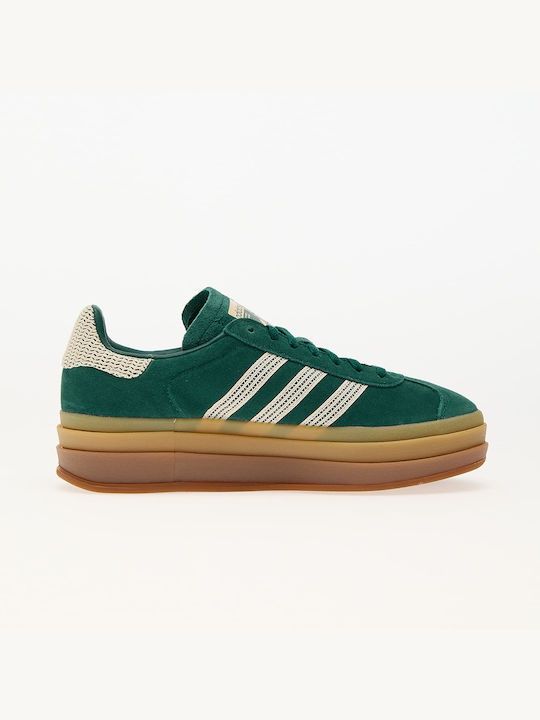 Bold Flatforms Sneakers Collegiate Green / Wonder White / Gold Metallic