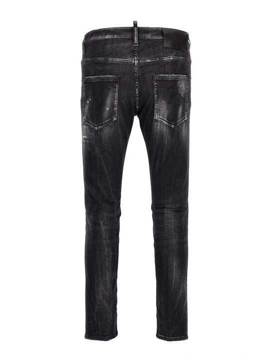 Dsquared2 Skater Men's Denim Pants in Slim Fit Black