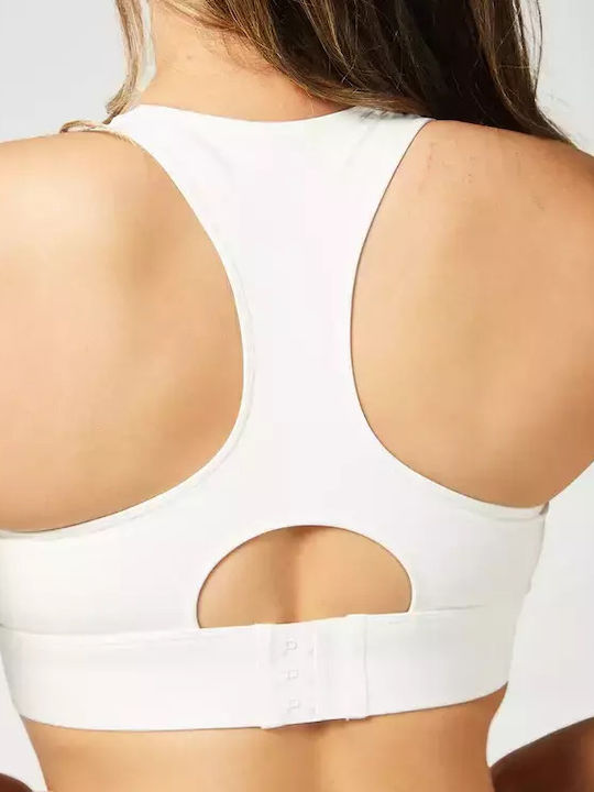 Essential High Impact Γυναικείο Αθλητικό Μπουστάκι Pearl White