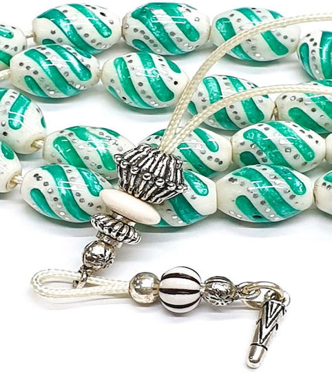 Roloi Komboloi Camel Bone Worry Beads Multicolour 30cm