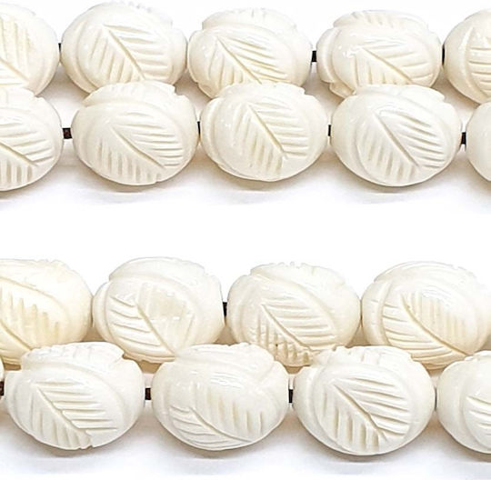 Roloi Komboloi Camel Bone Worry Beads White 29cm