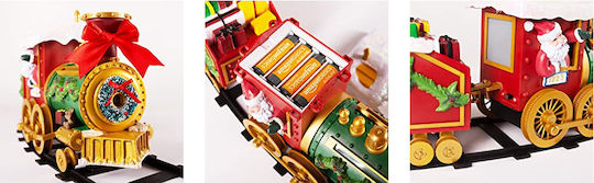Large Santa Claus Train Elves 2 Carriages L136/W90cm