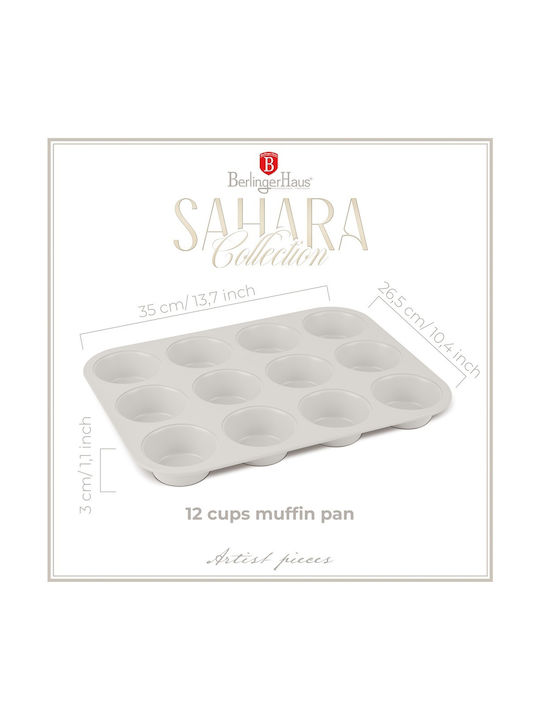 Berlinger Haus Φόρμα Ζαχαροπλαστικής για Cupcakes/Muffins 12 Θέσεων 35x26.5x3εκ.