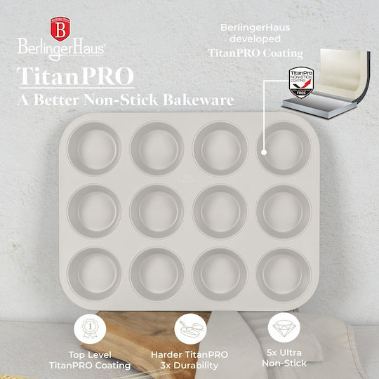 Berlinger Haus Cupcakes & Muffins 12 Cups Baking Pan 35x26.5x3cm