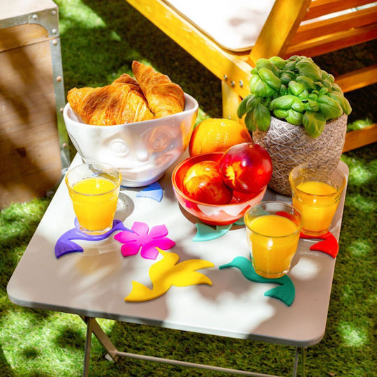 Pylones Pylones Hot Dish Stand & 6 Coasters 2 1 Entrecolibris