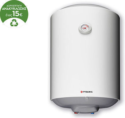 Pyramis Right Horizontal Glass Water Heater 40lt 3.5kW