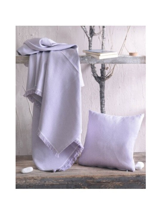 Decorative Pillowcase Rythmos Utopia Lilac 40x40