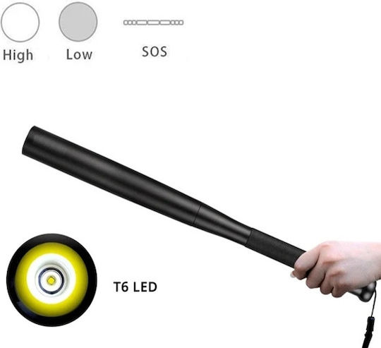 Baston de Baseball Lanternă LED 31 Cm Autoapărare