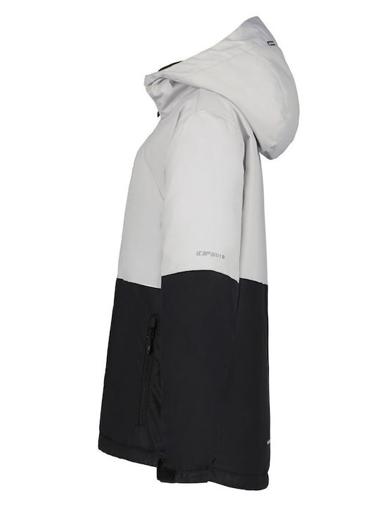 Kids' Casual Jacket with Hood Grey-black