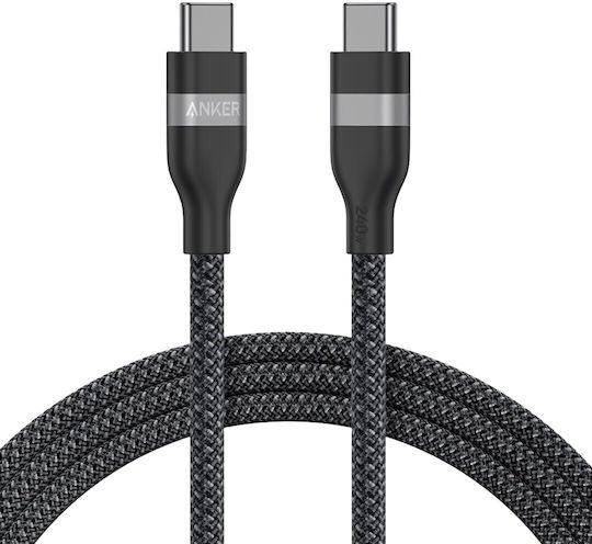 Anker Regular USB 2.0 Cablu USB-C bărbătesc - USB-C 240W Negru 1.8m (A82E2H12)