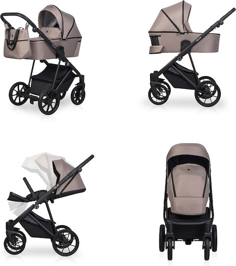 Riko Velar Adjustable 2 in 1 Baby Stroller Sand 02 9.2kg