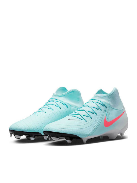 Nike Phantom Luna II Academy Football Shoes with Cleats Turquoise