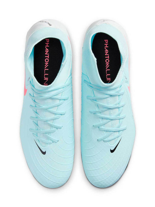 Nike Phantom Luna II Academy Football Shoes with Cleats Turquoise