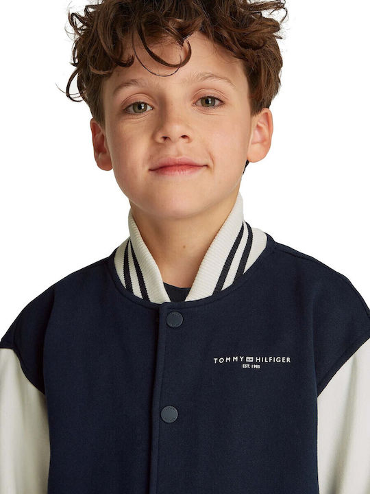Kids Cardigan Cotton Blue