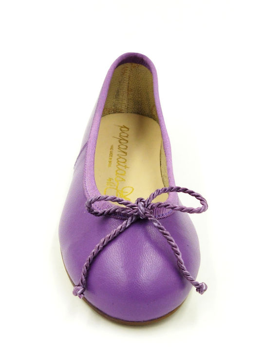 Balerini copii Simple de Piele Violet