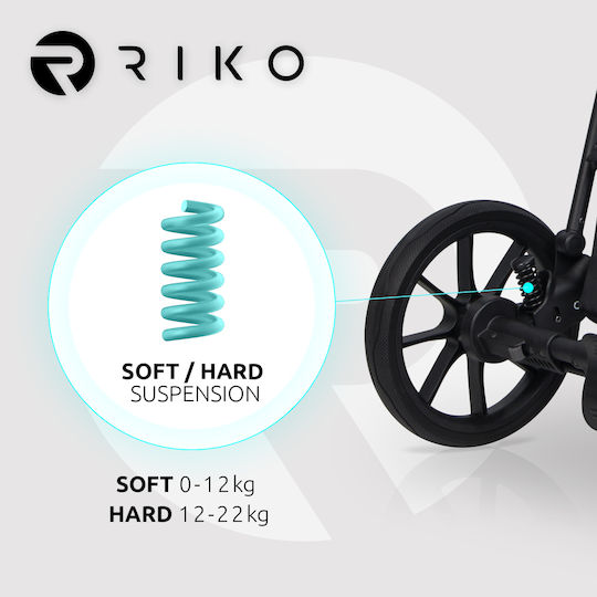 Riko Velar Reglabil 3 în 1 Cărucior pentru copii Sand 02 9.2kg